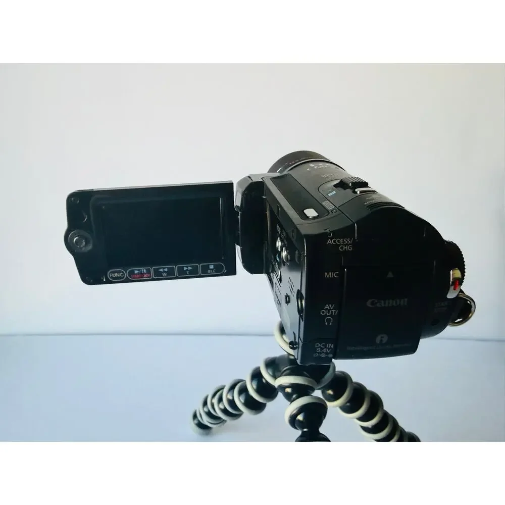 Canon VIXIA HF10 HD Camcorder Bundle Joby Tripod Remote Tested Works